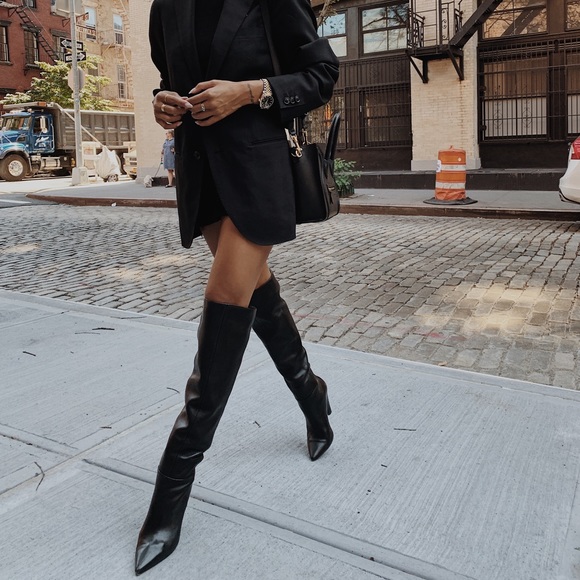 ASH TALL BLACK BOOTS SIZE 5US/35EU - Picture 2 of 8